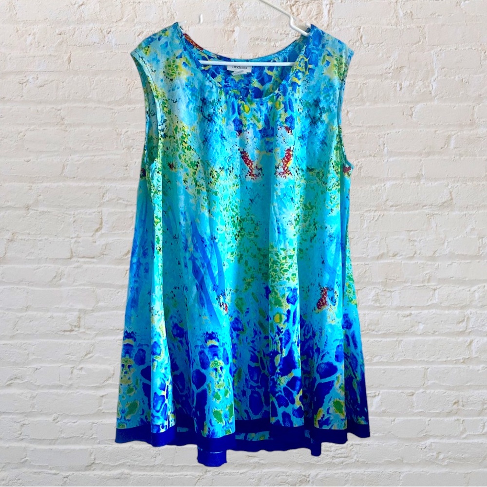 CW CLASSICS SLEEVELESS TUNIC TOP DRESS TANK TOP